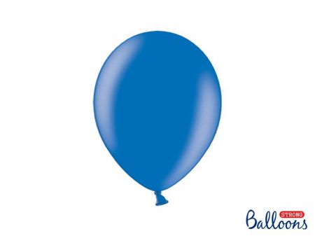 ballon bleu metallise 