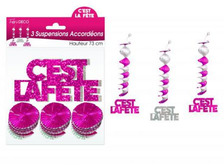 suspension accordeons hologramme 