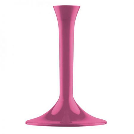 pieds verre plastique violet 