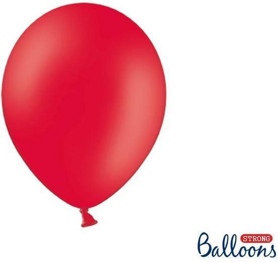 100 ballons rouge métal 14 cm