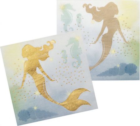 serviettes papier sirene metal 