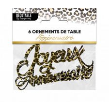 ornement de table leopard