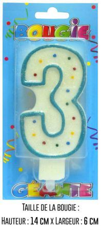 bbcgb03 bougie chiffre geante bleu deco anniversaire age top fete pas cher 