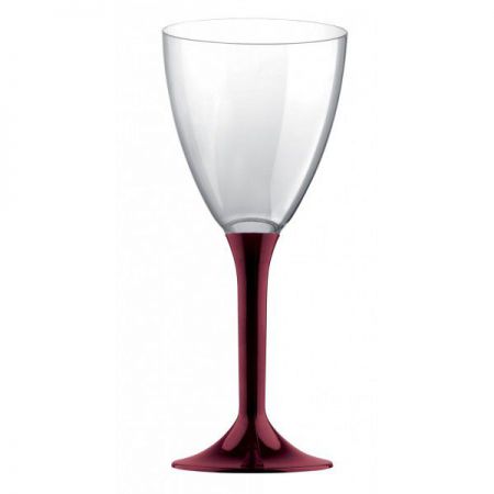 verre a vin plastique top fete deco mariage bordeaux 